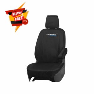 JH AUTOSTORES - Transit Custom Tailored Driver Seat Cover (Fits 2013-2023) Single Black Heavy Duty & Waterpoof