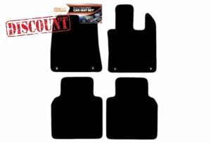 Fully Tailored Deluxe Car Mats to fit MG HS Manual Models 2024-onwards - 4 Piece - Black Carpet - Black Trim - Heavy Duty Heel Pad - 20-6636