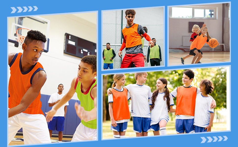 Lightweight Team Practice Jerseys for Soccer Rugby Basketball Sports