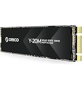 ORICO 128GB SSD, 3D NAND M.2 2280 SATA SSD, M.2 SSD with B+M Key for Desktop/Laptop, Up to 500MB/...