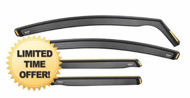 ISPEED Wind Deflectors for HYUNDAI IONIQ 5 2021-2025 5 Door SUV 4pc Set - Keep Your Car Ventilated In Rain - Reduce Wind Turbulence - Tinted In-Channel Type