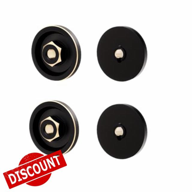 NMNRC Counterweight Brass FCX24M Wheel Hex Hub for FMS 1/24 FCX24M RC Crawler Series Upgrades Pa