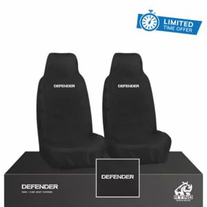 Ryino Workwear For Defender 90 110 Extra Heavy Duty Waterproof Black Car Seat Covers