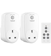 Remote Control Plug Socket UK, TESSAN Wireless Remote Control Sockets with 30m Operating Range, P...