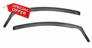 ISPEED Wind Deflectors For PEUGEOT 208 Hatchback 3 Door 2012-2019 2pc - Keep Your Car Ventilated In Rain - Reduce Wind Turbulence - Tinted In-Channel Type