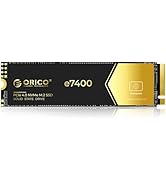 ORICO e7400 512GB NVMe SSD, PCIe Gen4 x 4 M.2 2280 SSD, Up to 7200MB/s, 3D Nand Flash, QLC Intern...