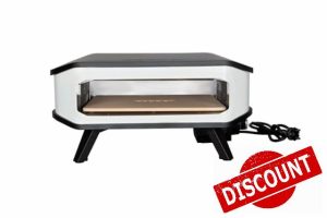 Cozze 17" Electric Pizza Oven. Pizza oven includes Pizza Stone & Door. Portable pizza oven comes with a UK Plug            [Energy Class A+++]