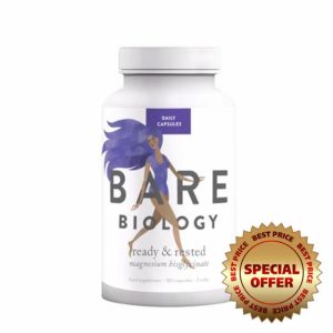 Bare Biology Ready & Rested Magnesium (Bis) Glycinate Capsules - 180 Tablets