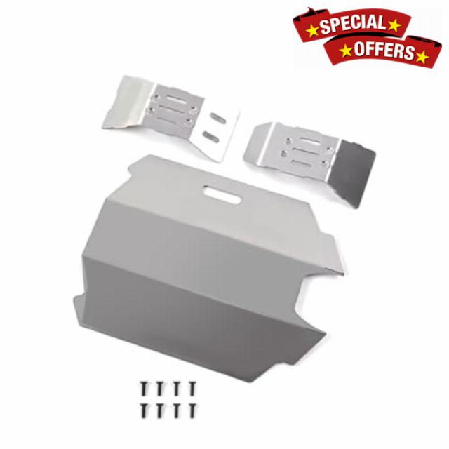 JOYSOG RC Chassis Armor set for Arrma 1/14 Mojave GROM Stainless Steel Front Rear Chassis Armor Protection Plate Skid Plate Upgrade Parts(3pcs/set)