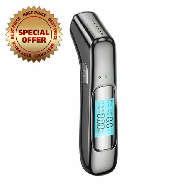 QENETY Alcohol Breathalyzer Tester Portable Breathalyser with Digital Colour LCD Display High Precision Alcohol Breath Tester for Personal Home Testing