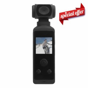 Greensen Pocket Action Camera 4K HD Video 16 MP Photos Sports Camera 1.3 WiFi Underwater Camera Stabilization Helmet Camera Vlogging Camera with External Microphone