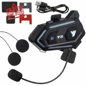 JECOMPRIS Helmet Headphone Outdoor Headset Dual Connection Universal Helmet Headphone