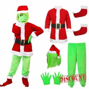 AENEY Grinch Costume Kids