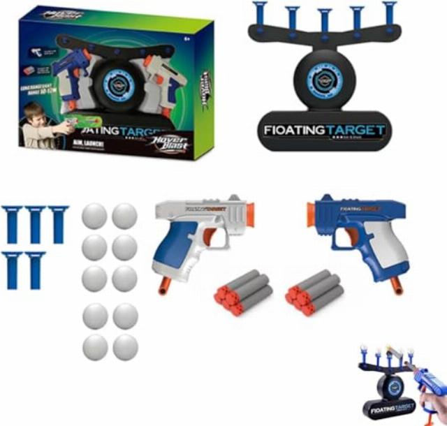 LYSYYOZ In-The-Dark Shooting Target Practice Kids Shooting Toy Gun Set