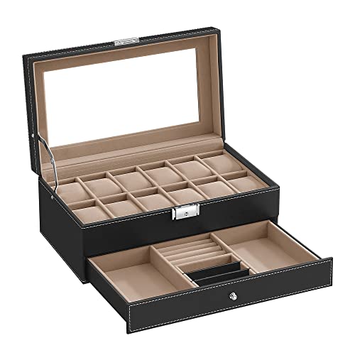 Watch Case with Glass Lid