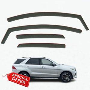 Set Of 4 Wind Deflectors Compatible with MERCEDES-BENZ M-Class ML-Class GLE-Class W166 2012 2013 2014 2015 2016 2017 2018 Models.