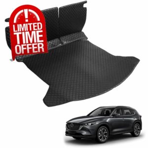 Car Rear Boot Liner & Backrest Mat Compatible With Mazda Cx5 Cx-5 2017-2024