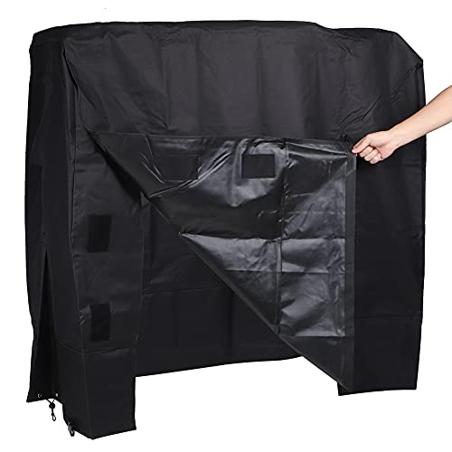 Firewood Rack Cover Outdoor Water Proof Oxford Wood Store Protector with Hook and Loop for Outside Log Holder Storage Protection
