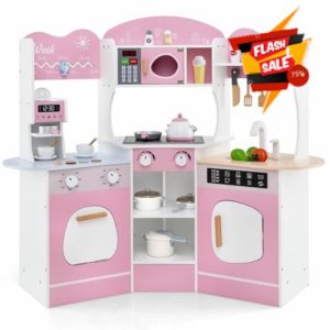 COSTWAY Kids Corner Play Kitchen