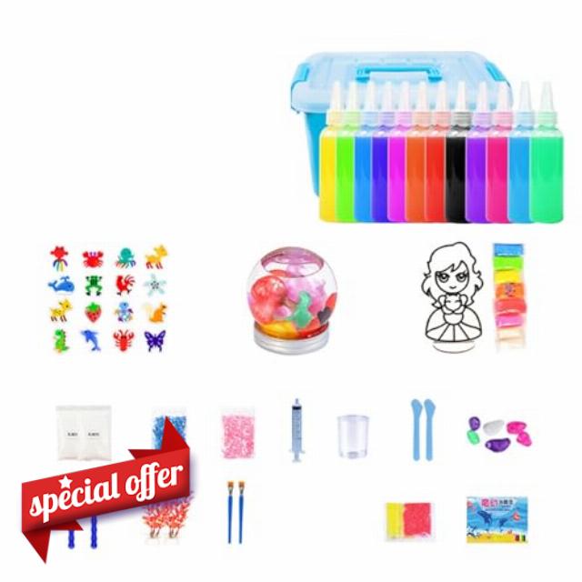 2025 Magic Squishy Paint Aqua Fairy Water Gel Kit Squishy Maker DIY Children's Ocean Enlightenment Toys Educational Arts Crafts Se