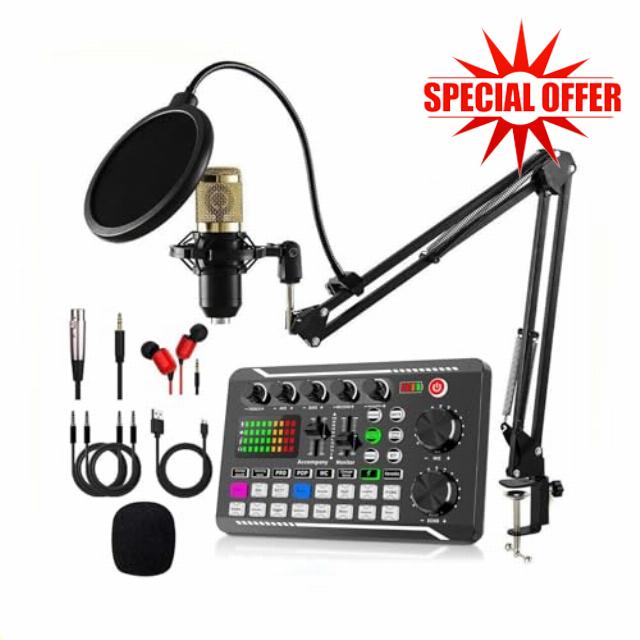 Live Sound Card with Dj Mixer Effects & Voice Changer
