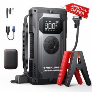 TREKURE 4000A Jump Starter Power Pack with 150PSI Air Compressor