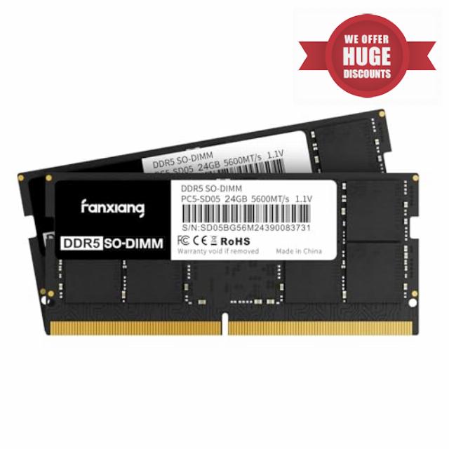fanxiang DDR5 RAM 48GB (2x24GB) - DDR5 SODIMM 5600MHz CL45