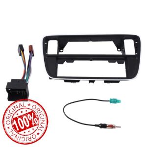 NEW-Single Din Car Dash Kit Harness Antenna For Volkswagen Up Skoda Citigo Seat Mii 2012+ Frame Radio Panel Fascia Plate