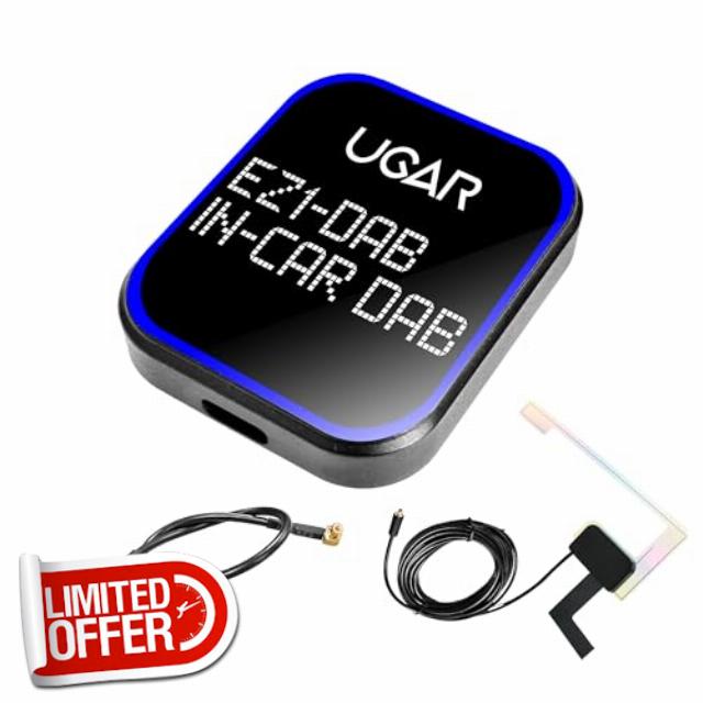 UGAR EZ1 DAB+ Digital Radio Dual Antenna Tuner System for Android Car Radio
