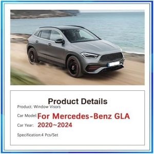 Car Side Window Ventilated Visors Rain Guards Accessories