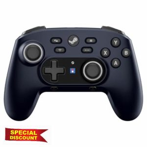 HORI Wireless HORIPAD for Steam (Midnight Black) - Pro Controller Designed for Steam