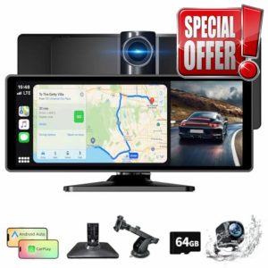 10.26 Inch Wireless Car Stereo with A-pple Carplay & Android Auto