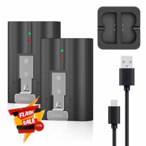 2 Pack Rechargeable Doorbell Battery with Charger Station for Ring Video Doorbell 2/3/3Plus/4