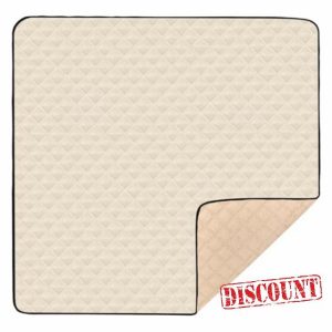 Beige Large Sturdy Baby Gym & Activity Mat for Floor Lightweight Infant Play Activity Mat for Baby Kids Toddlers Infants