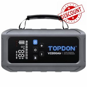 TOPDON V2200AIR 2 in 1 2200A Automotive Car Jump Starter & Air Compresso