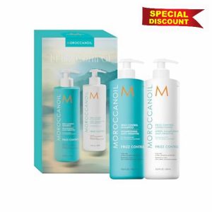Moroccanoil Frizz Control Shampoo & Conditioner Half-Liter Se