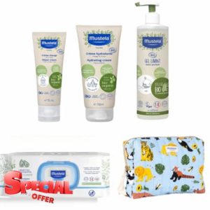 Mustela organic kit - 5 products - Mustela cleansing wipes