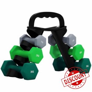 SPORTNOW Dumbbells Set with Carry Storage Rack