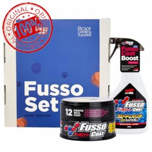 SOFT99 Boxed Fusso Bundle - Fusso Coat Dark 12 Month Wax + Speed Barrier Quick Detailer 500ml -12 Months Car Wax