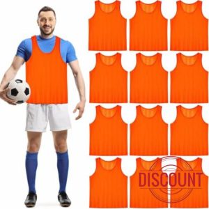 12 Pack Sports Training Bibs for Adult Youth