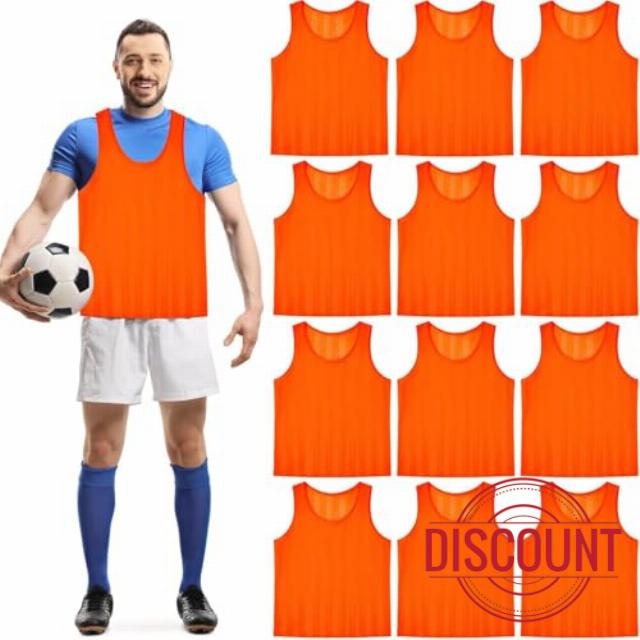 12 Pack Sports Training Bibs for Adult Youth