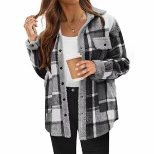 QingxingFa Teddy Bear Fleece Lined Jacket