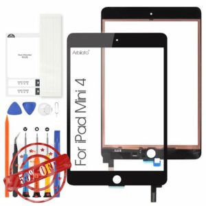 Arbilato Touch Screen for iPad Mini 4 2015 A1538 7.9" - Replacement Screen for iPad Mini4 A1550 Digitizer Glass Panel Repair Kits (Not LCD) (Black)