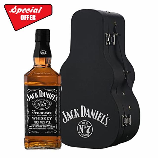 Jack Daniel's Tennessee Whiskey Guitar Case Gift Set