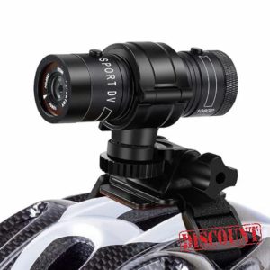 Andoer 1080P Motorcycle Cycling Camera Bicycle Camera Helmet Action Camera 120° Wide Angle Lens IP66 Waterproof Built-in Battery with 32GB TF Card Helmet Mount Bicycle Stand for Outdoor Sports