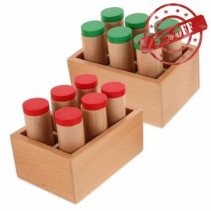 GARVALON 1 Set Sound Perception Teaching Kid Toys Toys Toys Montessori Smelling Toy Rainmaker Toy Olfactory Education Toys Montessori Materials Early Teaching Wood