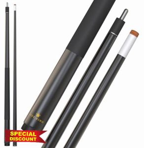 Cue-King Ultra Pool Cue 2 Piece 58” 20oz with 13mm Premium Tip and Handle Grip