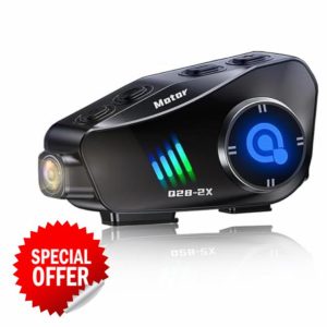 ZHIDUOXING Motorcycle Helmet Headset with Camera Q28-2X