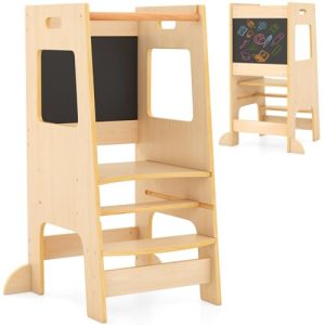 Toddler Step Stool with Chalkboard