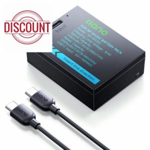llano NP-W126S Battery Pack (USB-C Input) Compatible with Fuji X-T100